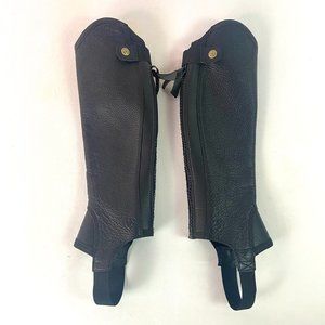 ARIAT Concord Half Chaps Black Leather XXS